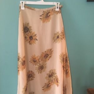 Floral long skirt